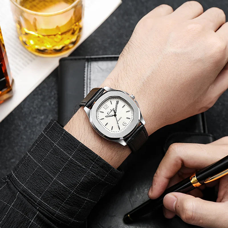 GIACOMO® Casual Leather Elegant Watch