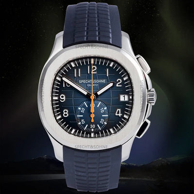 Paslanmaz çelik Patek Philippe Aquanaut saat, modern silikon erkek saati tasarımıyla