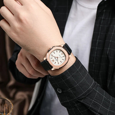 GIACOMO® Casual Leather Elegant Watch