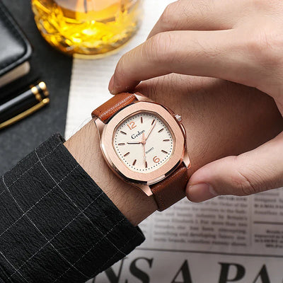 GIACOMO® Casual Leather Elegant Watch