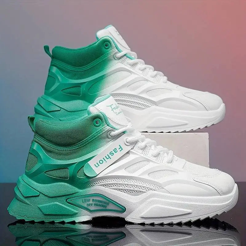 Capaletti Yeşil ve Beyaz Gradyan Renkli Elitwalk Emerald Erkek Sneaker Modeli