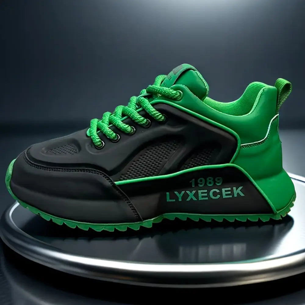 LYXECEK markalı siyah ve yeşil velcor erkek sneakers, Fontanari ürünü