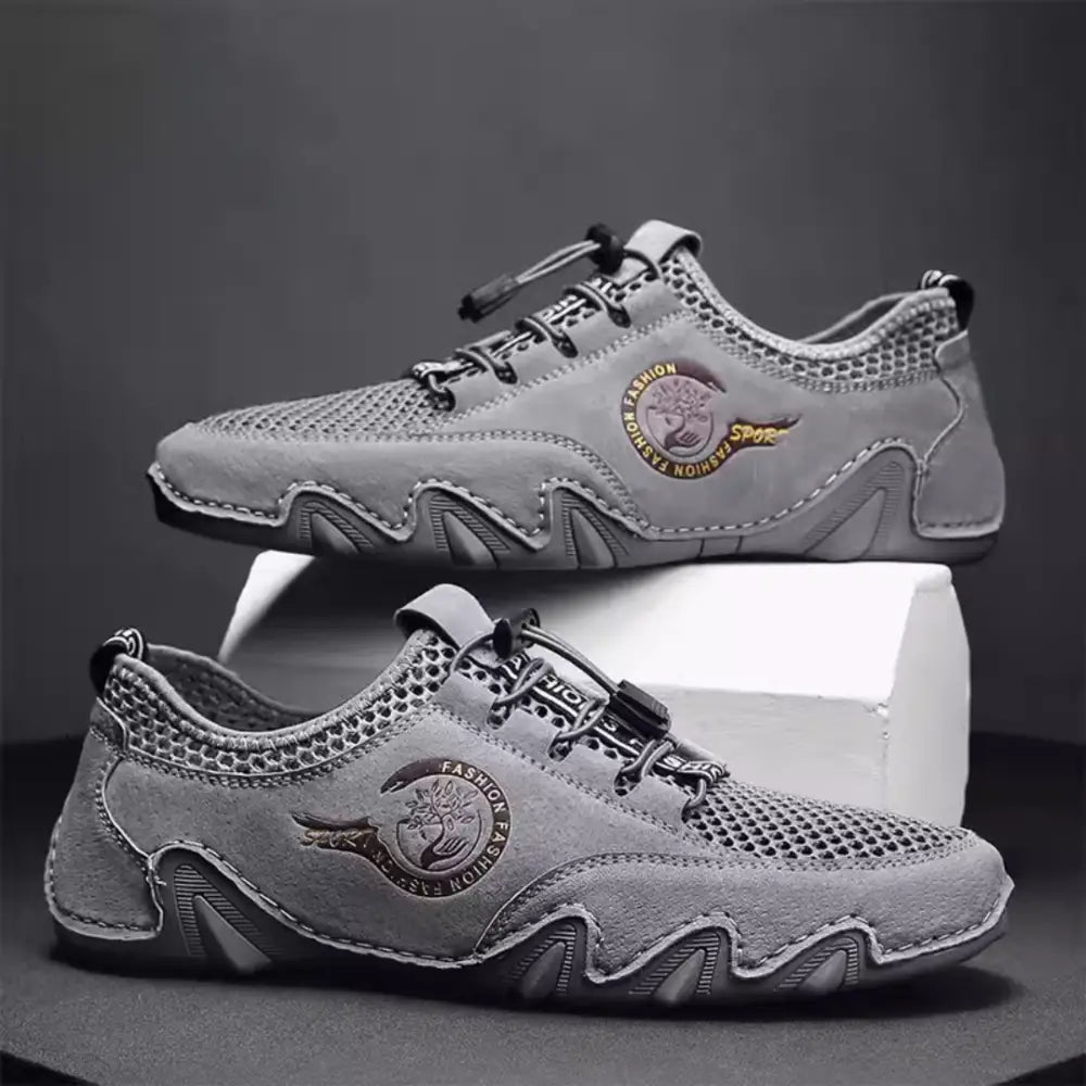 Quinmarch Gri Atletik Sneakers, Faldric Günlük Erkek için şık ve konforlu seçenek