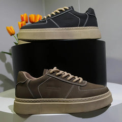 Santalino Casual Sneakers, erkek sneaker, siyah ve kahverengi tonlarıyla